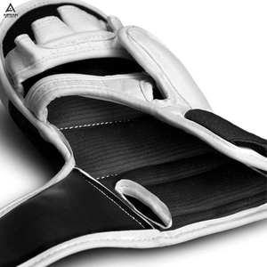 Gants de MMA en gros, en cuir PU durable, à paume ouverte, pour l'entraînement, le fitness et la musculation - Product Image 4