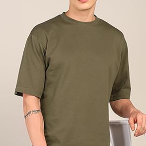Camiseta de Hombre de Alta Calidad, 100% Algodón Orgánico, Corte Regular, Tejido Grueso de 320 g/m², Manga Corta, Ecológica, Transpirable, Estilo Urbano - Product Image 3