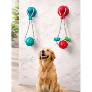 Giocattolo Interattivo per Cani Medi e Grandi, Resistente ai Morsi, Masticabile e Antistress con Ventosa e Palla da Tirare - Product Image 2