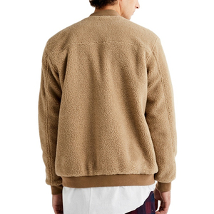 2026 New Best Quality Streetwear Custom Pockets Zip Fashionable Winter <b>Shearling</b> Sherpa Fleece <b>Jacket</b> - Product Image 4
