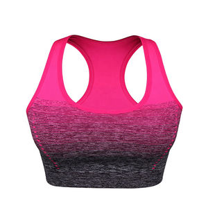 Soutien-gorge de sport respirant à maintien élevé pour femme, personnalisable avec logo frontal, en Spandex/Nylon, prix abordable, vente chaude, marque privée - Product Image 1