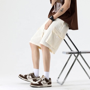 High Quality 100% Nylon <b>Lightweight</b> Plus Size Drawstring Elastic Waistband Multiple Pockets Summer Casual <b>Cargo</b> <b>Shorts</b> For Men - Product Image 2