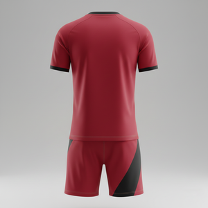 ชุดฟุตบอลหญิงแบบ unisex พร้อมกางเกงขาสั้น ชุดฝึกซ้อมสองชิ้น ชุดกีฬาฟุตบอล แห้งเร็ว ชุดออกกำลังกาย รับผลิตตามแบบ OEM - Product Image 2