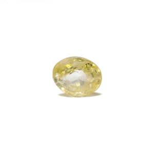 4.1 Carat Oval Cut Yellow Sapphire Loose Gemstone for Fine Jewelry - Product Image 1