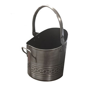 Seau à charbon en métal noir antique, style moderne, écologique, fait main, personnalisable, pour jardin et extérieur - Product Image 5