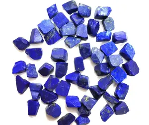 Lapislazzuli naturale forma irregolare pietra preziosa sciolta non trattata tagliata a mano blu ruvida per la creazione di gioielli cristallo all'ingrosso