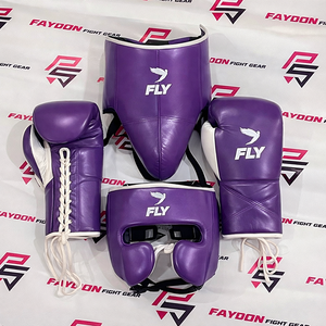 Nuevo Conjunto de Boxeo Azul y Blanco de Alta Calidad, Diseño Personalizado, Guantes de Boxeo para Sparring, Protector de Cabeza y Cadera - Product Image 5