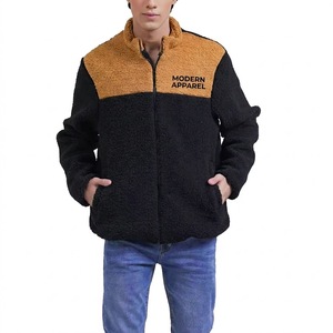 Premium Quality New Style Sherpa Men's Jackets Custom Stand Collar Winter <b>Canvas</b> Breathable Customizable Wholesale - Product Image 1