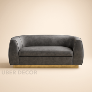 Osaka 70.5 ''2 places Glam Modern Curved Loveseat Options de tissu personnalisables pour le salon ou le salon - Product Image 6