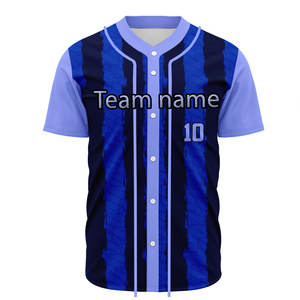 Maillot de baseball de haute qualité, nouveau design, entièrement imprimé par sublimation, vêtements de softball, chemise, veste de baseball, uniforme d'équipe - Product Image 4