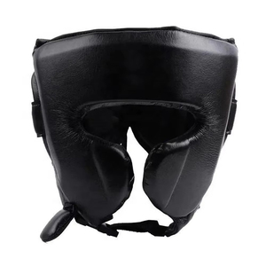 Ensemble de boxe premium au design unique : Gants d'entraînement en cuir de vachette, casque réglable, protège-grenaille – Écologique - Product Image 5