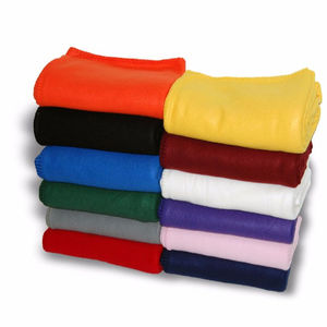 Couverture en polaire douce et chaude 100% polyester de haute qualité, couleurs assorties, couverture portable, expédition immédiate pour la maison, le bureau et les voyages - Product Image 1