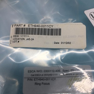ESCA ETH940-0011CY RING FOCUS, 0300112-406, 129164 - อุปกรณ์และชิ้นส่วนเซมิคอนดักเตอร์ระดับโลกที่เชื่อถือได้ - Product Image 1