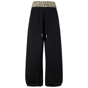 Men Baggy Sweatpants Loose Fit Streetwear <b>Wide</b> Leg Pants Custom Logo Printing Embroidery OEM Supplier - Product Image 4