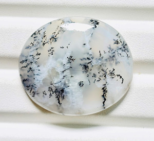Opale Dendritique Cabochon en Agate Dendritique, Pierre Semi-Précieuse pour la Fabrication de Bijoux, Opale Dendritique Cabochon Libre - Product Image 2