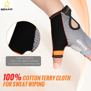 ถุงมือปั่นจักรยานแบบยืดหยุ่นครึ่งนิ้วถุงมือจักรยานกันลื่นดูดซับแรงกระแทกถุงมือปั่นจักรยาน MTB/ถนนสำหรับผู้ชาย/ผู้หญิง - Product Image 6