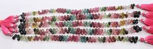 Perles de tourmaline naturelle multicolores facettées en forme de larme 4x6 MM, perles goutte de pierres précieuses multicolores, brin de 8 pouces, perles de tourmaline multicolores - Product Image 6