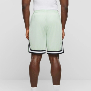 Men's Light Green Basketball Shorts Elastic Waist Breathable Regular Fit Solid Color Summer Sports Wear - Product Image 2