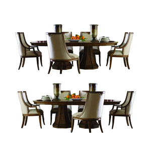 Ensemble de table et chaises de salle à manger de style européen moderne, en teck massif, matériau écologique, design personnalisé acceptable, vente en gros - Product Image 4