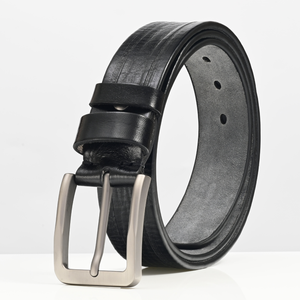 Cinturón de Cuero Genuino de Primera Calidad para Hombre, Estilo Retro de Lujo, Venta al por Mayor de Fábrica, Cinturón Personalizado de Alta Calidad para Negocios - Product Image 1