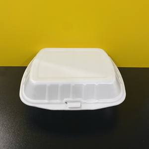 Contenedor de Alimentos Desechable de Espuma PS de un Solo Compartimento, Listo para Enviar, Contenedor Foodsaver, Contenedores de Alimentos al por Mayor con Tapas - Product Image 2