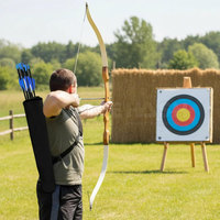 Sacoche en cuir de qualité supérieure pour le tir à l'arc, matériau élégant et durable, port confortable, sangle réglable, chasse et entraînement sportif