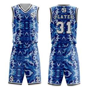 New Arrival Men's Basketball Uniform Best Selling Professional Quality Trending Latest Design Breathable Basketball Set For Men - Product Image 2