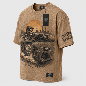 Camiseta de algodón de alta calidad para hombre, lavado ácido, al por mayor, estilo urbano, manga corta, cuello redondo, informal, personalizable frontalmente - Product Image 1