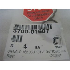 4 ชิ้นใหม่ AMAT 3700-01607 Oring ID .862 CSD .103 75DURO - อุปกรณ์และอะไหล่เซมิคอนดักเตอร์ระดับโลกที่เชื่อถือได้ที่ - Product Image 1