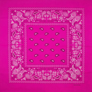 Bandana carré en coton vert néon à motif cachemire, foulard unisexe, logo personnalisé pour les sports de plein air et les tenues décontractées - Product Image 5