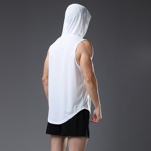 Débardeurs côtelés personnalisés pour hommes, col rond, respirants, décontractés, pour la gym et le fitness, avec logo sur mesure, vente en gros - Product Image 2