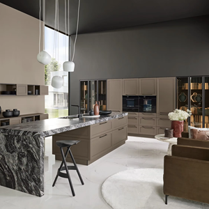 JY Project Customized High End European Style <b>Kitchen</b> Cabinet Shaker Melamine Modular RTA Cabinets Luxury High Quality Furniture - Product Image 2