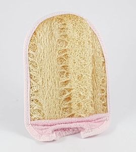Eco Friendly Natural Loofah <b>Sponge</b> Bath Scrubber EXPAD Mina Brown Long Shape for Adults & Children <b>Shower</b> Spa and Body Cleaning - Product Image 2