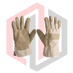 Guantes de Trabajo Clásicos Cromados, Guantes de Cuero con Palma Completa, Resistentes a Desgarros, Transpirables, Anticorte, Antiestáticos, para Bomberos - Product Image 1