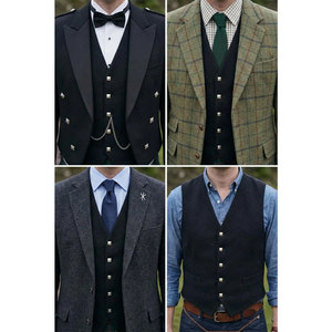 Chaleco Escocés Argyle Prince Charlie con 5 Botones de Cardo, Superventas 2026 - Product Image 5