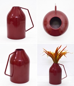 Premium Hot Iron <b>Powder</b> Coated <b>Copper</b> Color Nickel Plated Aluminum Flower Vase Luxuries Style Vase for Luxuries Home & Wedding - Product Image 5