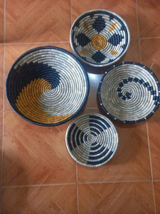 Handwoven Seagrass <b>Wall</b> Art <b>Plate</b> Vietnam Natural Material <b>for</b> Boho Decor Hotel Lobby Living Room and Bedroom Display - Product Image 2