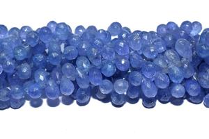 Perles facettées en Tanzanite naturelle AAA, 4-6 mm, brin de 8 pouces, taille du trou 0,40 mm, pour la fabrication de bracelets et de colliers - Product Image 4