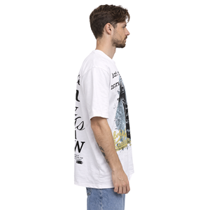 T-shirt pour homme à imprimé graphique, motif statue vintage, style streetwear décontracté, en coton, coupe oversize, personnalisable avec logo - Product Image 2