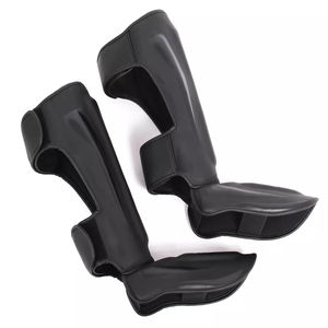 ถุงมือชกมวยหนังและ PU แบบ OEM พร้อมโลโก้สั่งทำพิเศษ พร้อมสนับแข้งแบบยืดหยุ่น อุปกรณ์ป้องกัน MMA ที่ดีที่สุดสำหรับเด็กและผู้ใหญ่ - Product Image 2