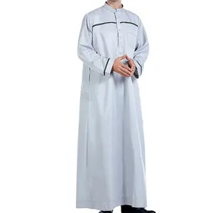 Jubba Tradicional de Alta Calidad, Algodón, Largo hasta el Tobillo, Transpirable, Venta Directa, Dubái, Arabia Saudita, Ropa Musulmana, Botones Metálicos - Product Image 3
