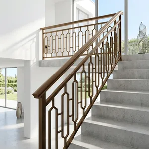 Rampe de balcon minimaliste en acier inoxydable, montage au sol, garde-corps tubulaire, résistant à la rouille et à l'eau, pour usage extérieur - Product Image 2