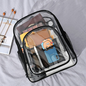 Custom Transparent School Backpack Women Men Travel Backpack <b>Bag</b> Pvc Backpack Kids <b>Clear</b> Students Laptop Travel School <b>Bag</b> - Product Image 5