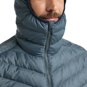EXORO APPARELS Manteau matelassé slim coupe ajustée pour homme, coupe-vent, couleur unie, rembourré en polyester, style streetwear, hiver, décontracté, avec fermeture éclair - Product Image 4