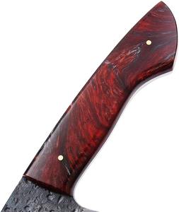 Handmade <b>Japanese</b> Kitchen <b>Cleaver</b> Knife High Carbon Steel Damascus Blade Industrial Wood Sheath Chef's Leather Kitchen Knives - Product Image 2