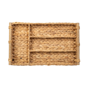Artisan Seagrass Tray Handwoven Storage For Professional Workspace Organization And Office <b>Stationery</b> <b>Sets</b> - Product Image 1