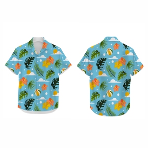 Camisa Paradise Resort para Hombre, Estampado Gráfico Digital, Transpirable, Ropa de Verano, Informal, para Viajes, Playa, Colección de Moda - Product Image 1