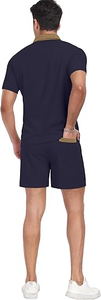 2026 Breathable Casual High Street <b>Men's</b> T Shirt Summer <b>Men</b> Clothes <b>Shorts</b> <b>Sets</b> <b>Short</b> Sleeve <b>Tops</b> Gym Suit Oversize <b>Men's</b> <b>Sets</b> - Product Image 3