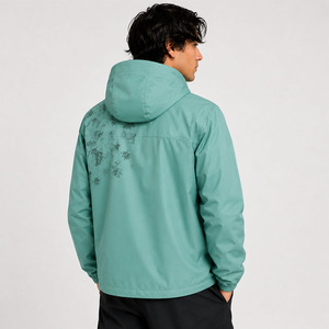 Fabrication de vêtements sur mesure OEM, streetwear thermochromique, veste coupe-vent réactive à la chaleur et à l'eau, imperméable, pour hommes - Product Image 4