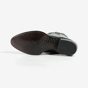 Botas Vaqueras de Cuero Auténtico Hechas a Mano en Pakistán, Botas de Media Pierna para Hombre - Product Image 2